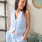 Gilet DARIANE bleu ciel