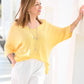 Pull Sélène jaune