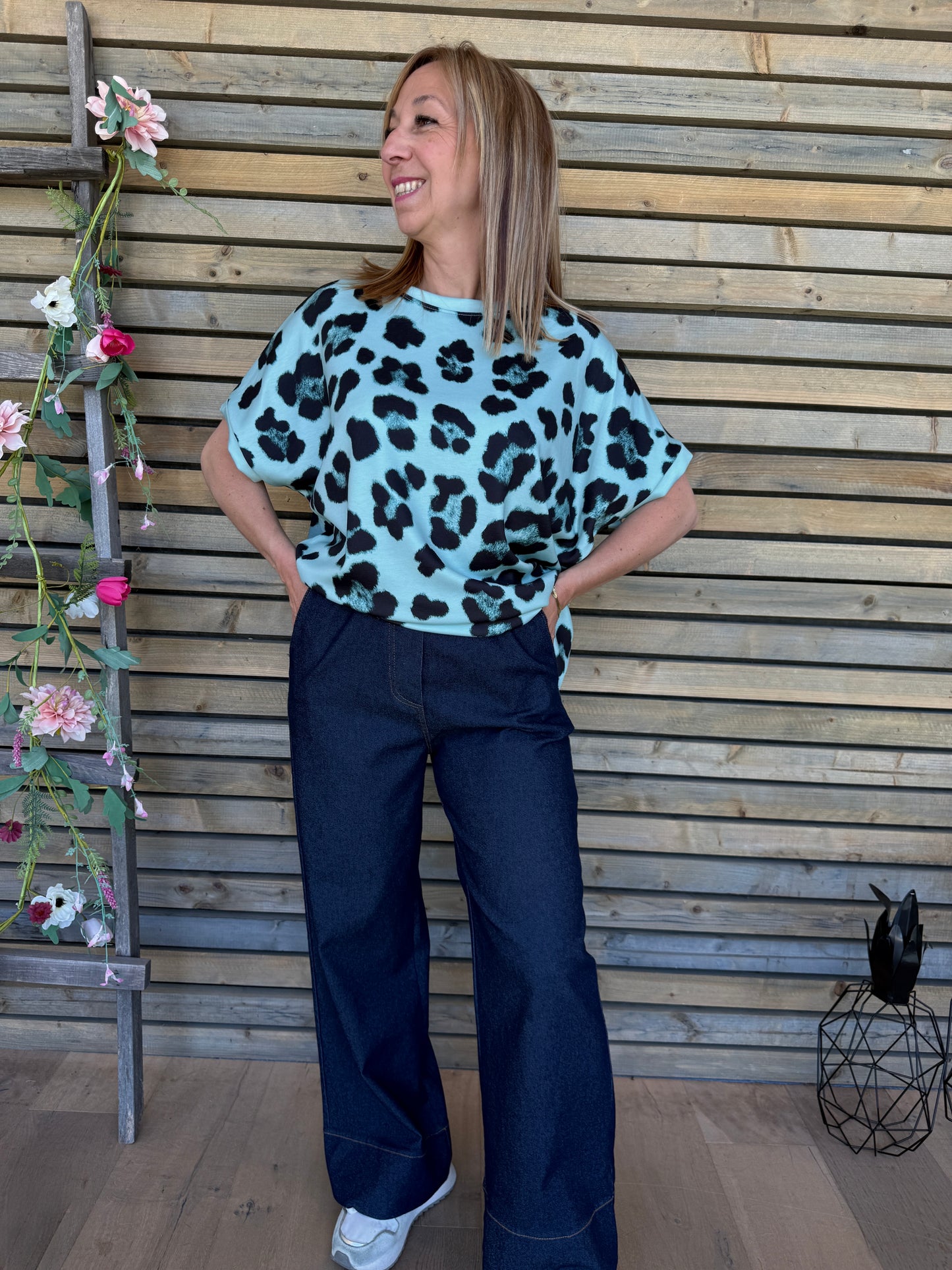 T-shirt Darla vert eau