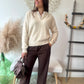 Pantalon Yolène chocolat