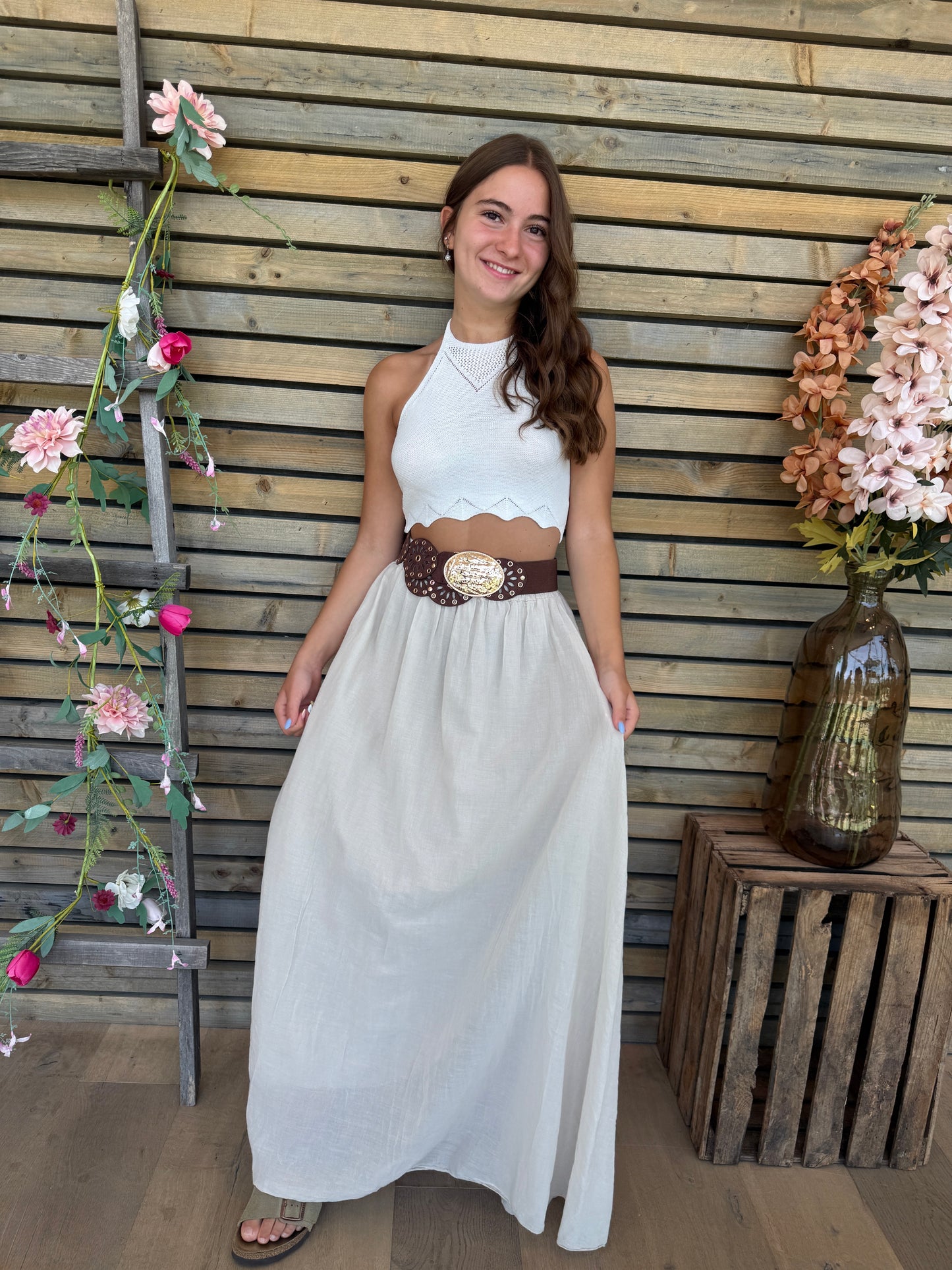 Crop Top Sélène jaune