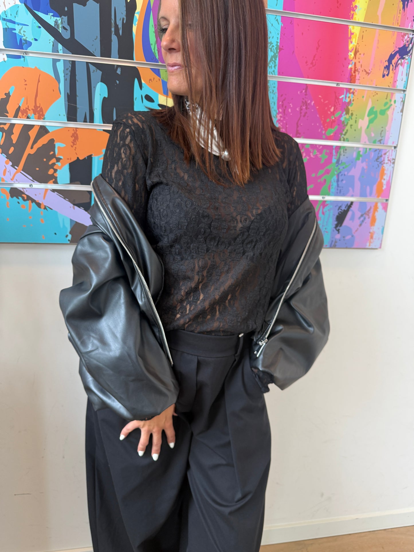 Blouse Caro noir