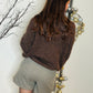 Jupe short Nina marron