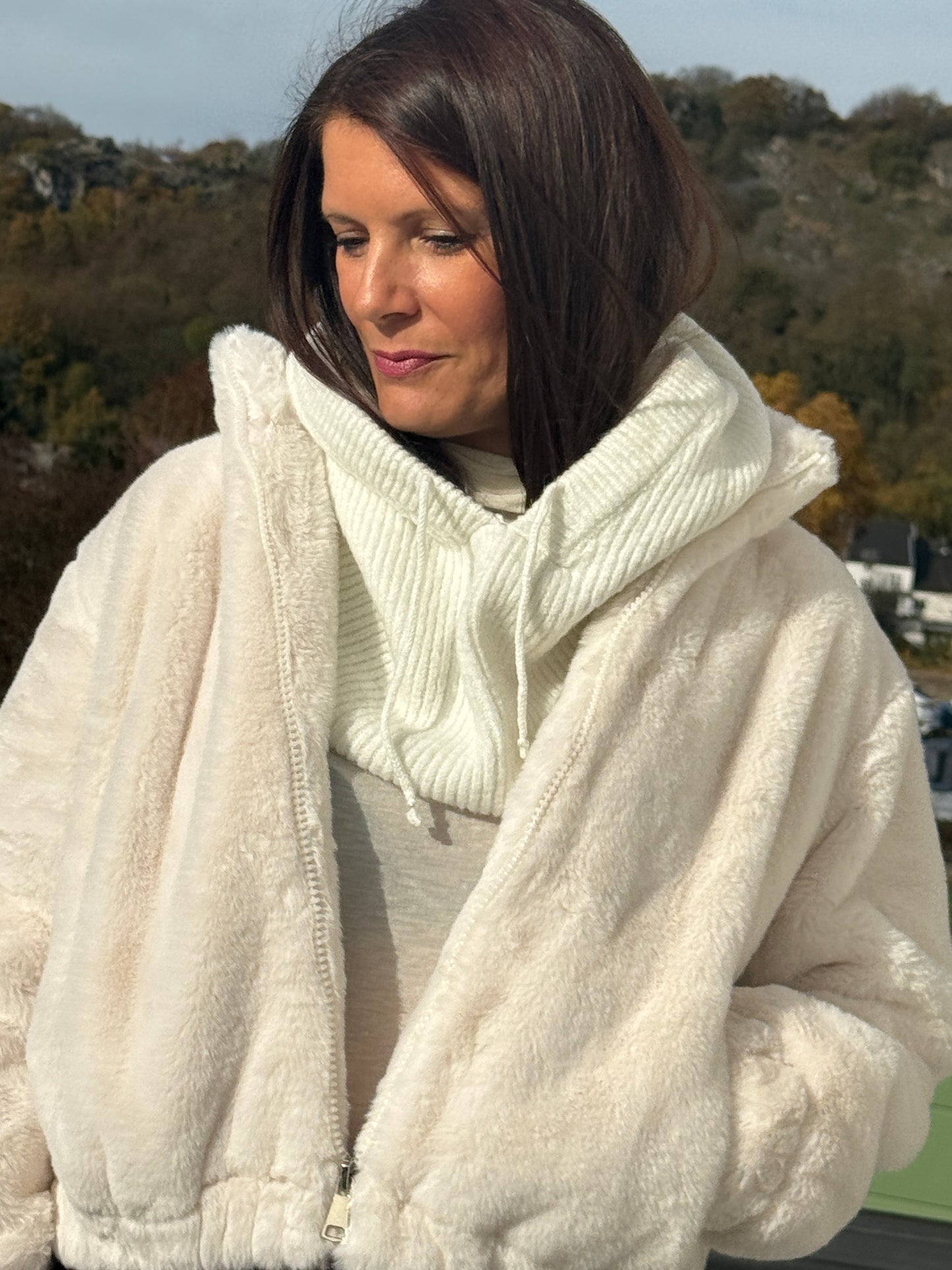 Cagoule Cécile écru