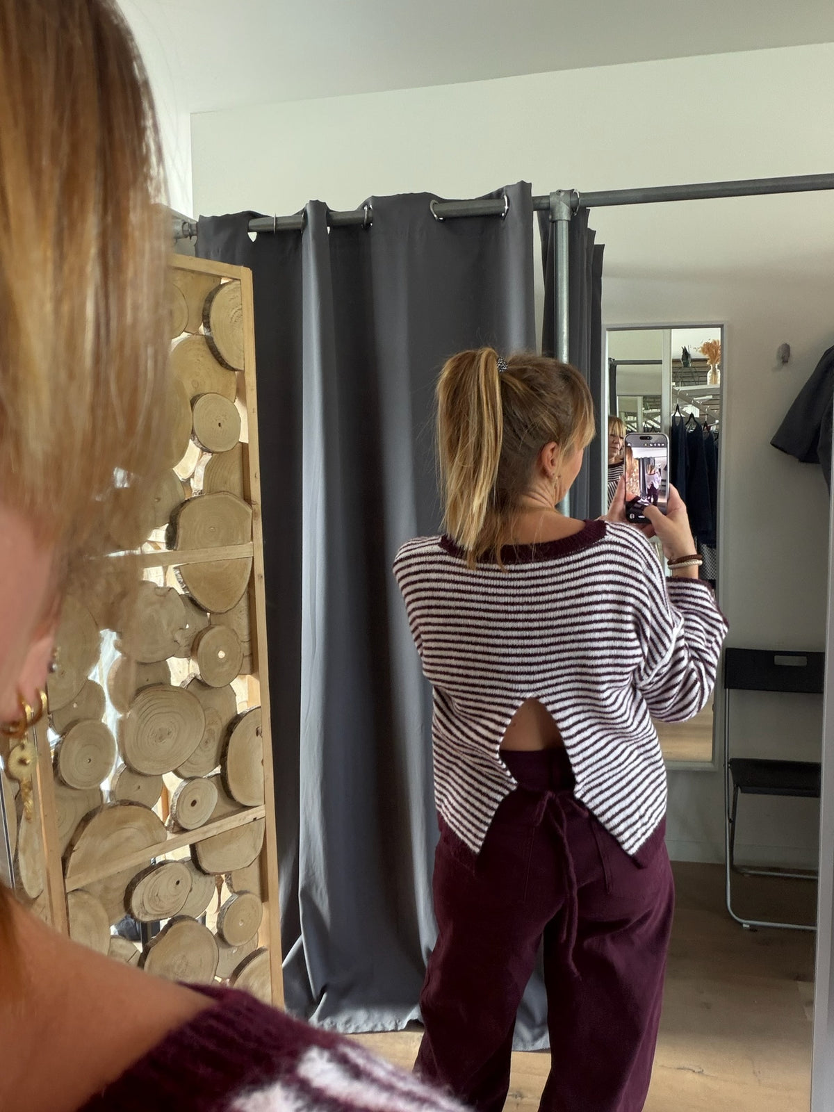 Pull Manille bordeaux