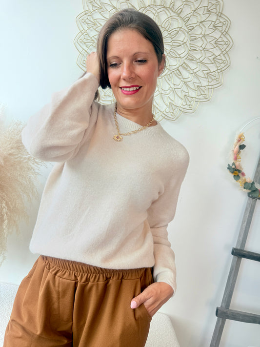 Pull Mira beige