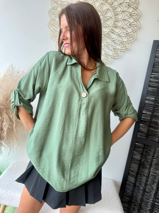 Blouse Célia kaki