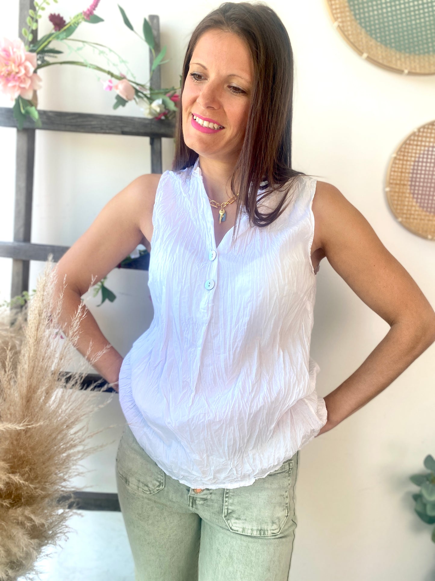 Blouse Savannah blanc