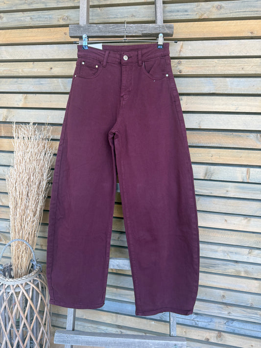 Jeans Zélina bordeaux