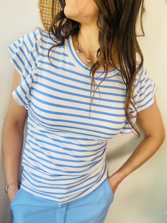 T-shirt Martha bleu ciel