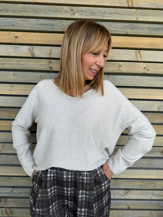 Pull Lucie beige