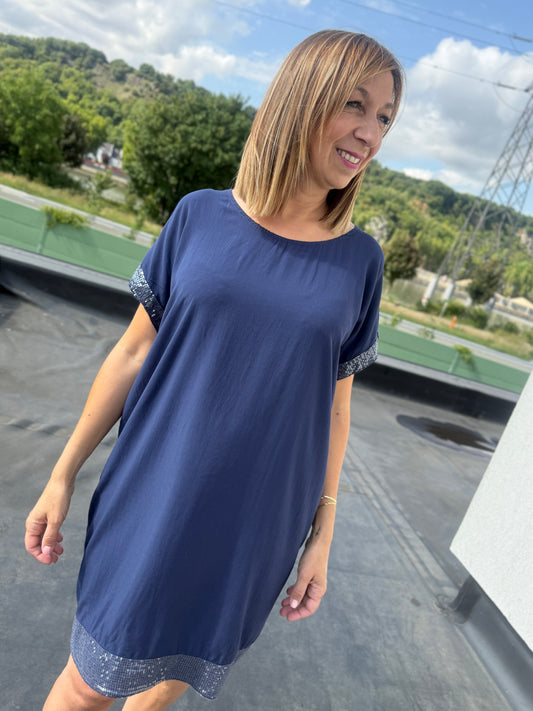 Robe Katarina bleu marine