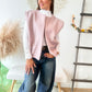 Gilet Marius rose poudre