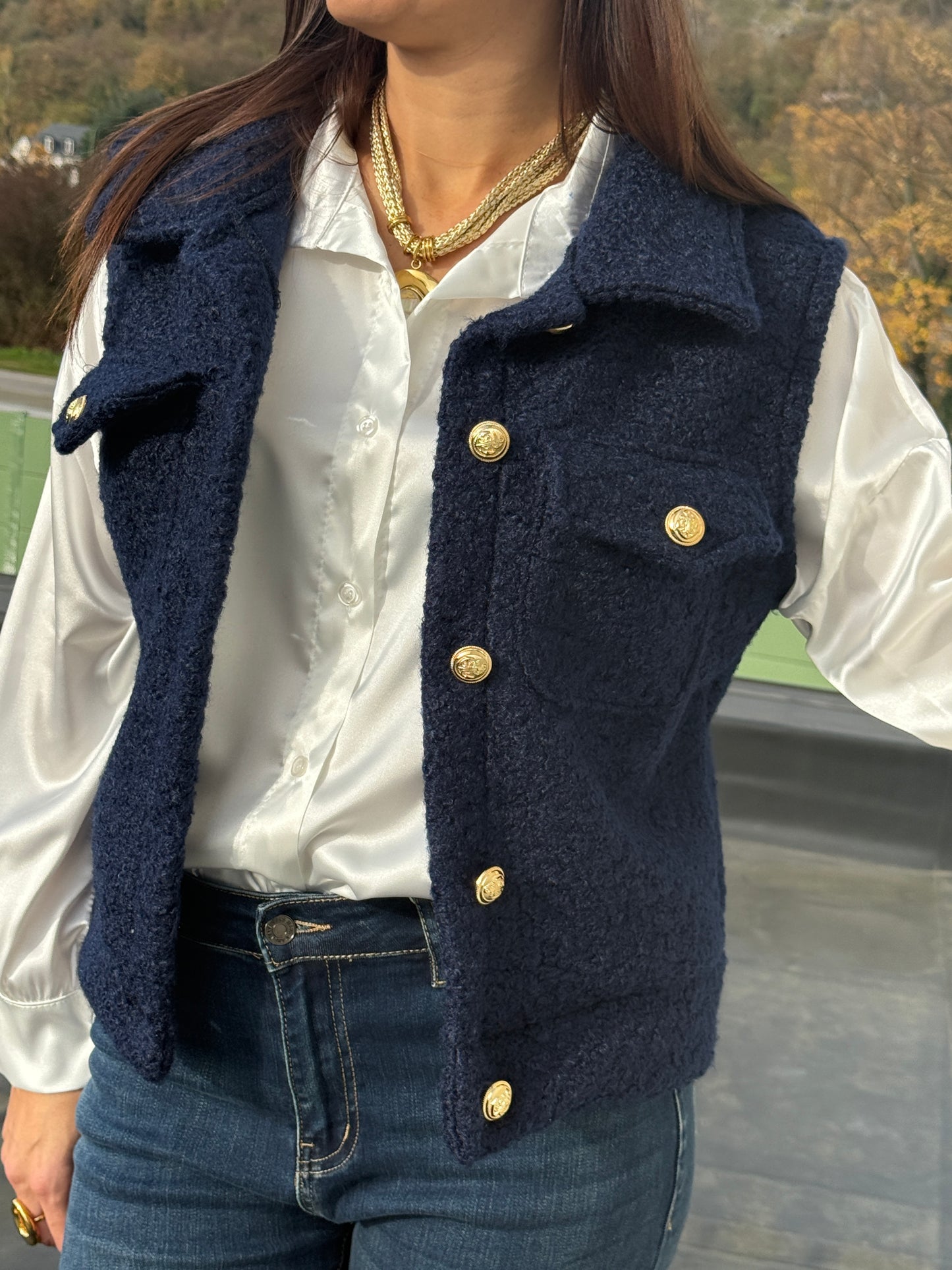 Veste Maylis bleu marine