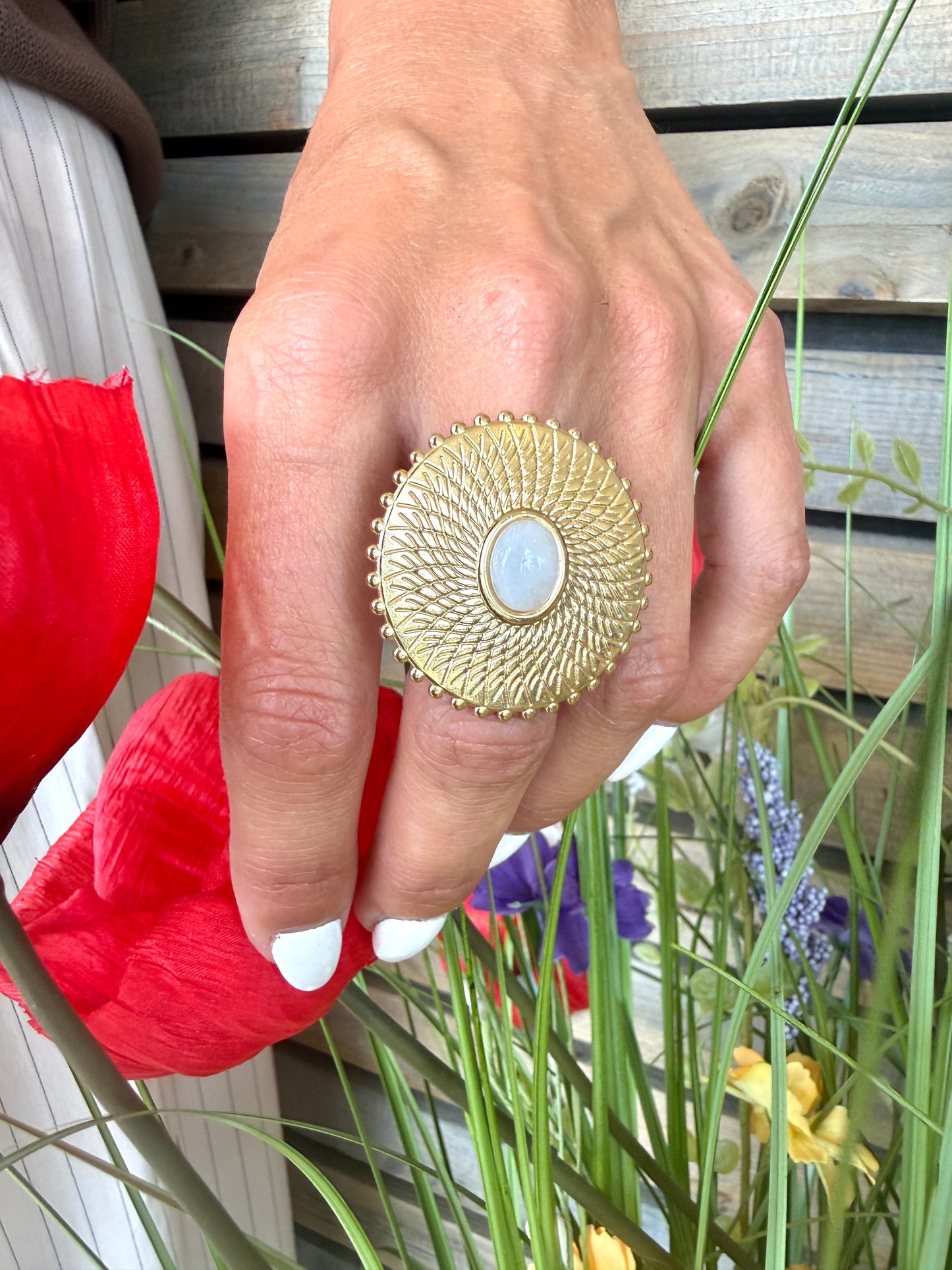 Bague Amira blanc