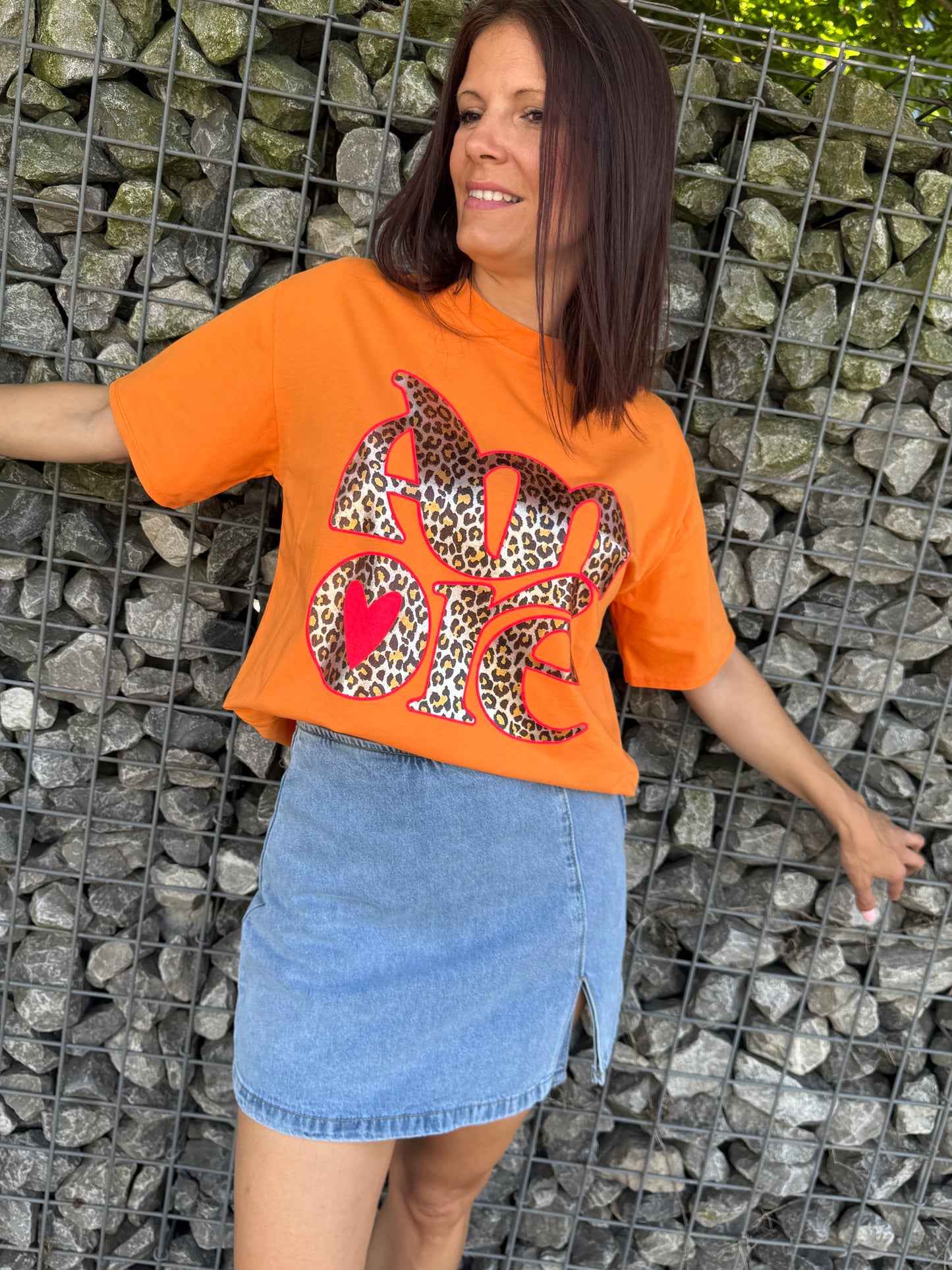T-shirt Amore orange
