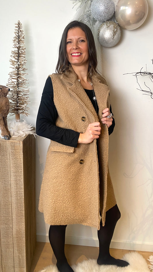 Gilet Pipolette camel