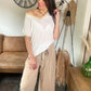 T-shirt Violette beige