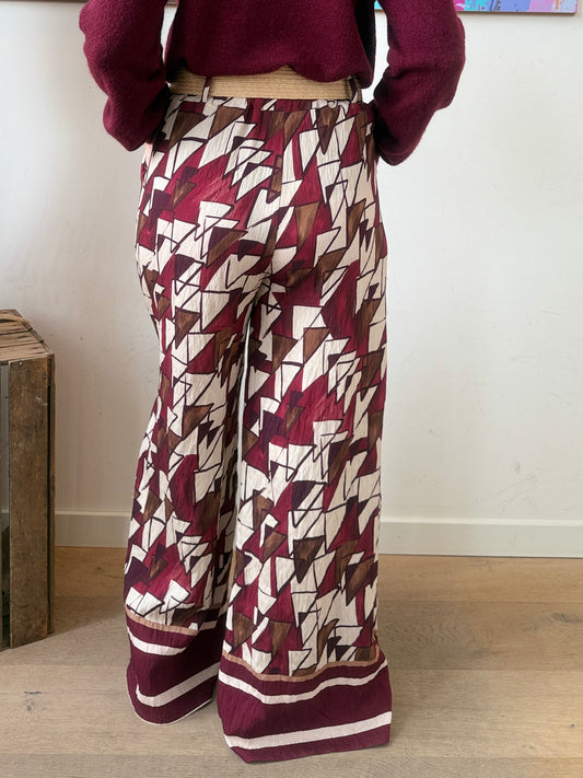 Pantalon Anouk bordeaux