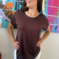 Blouse Edith marron
