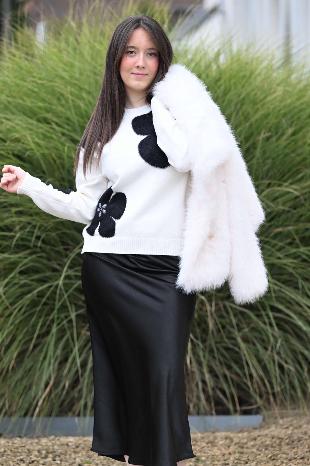 Pull Florinda blanc