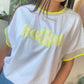 T-shirt Bella jaune fluo