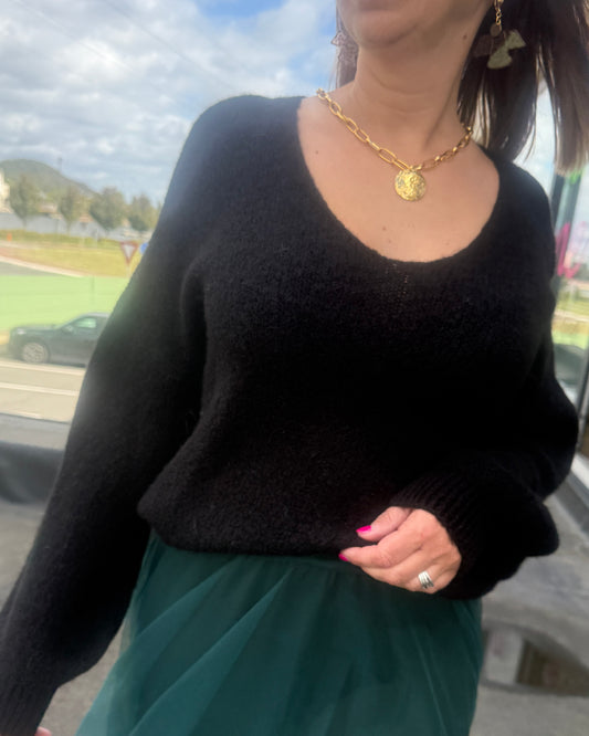Pull Romina noir