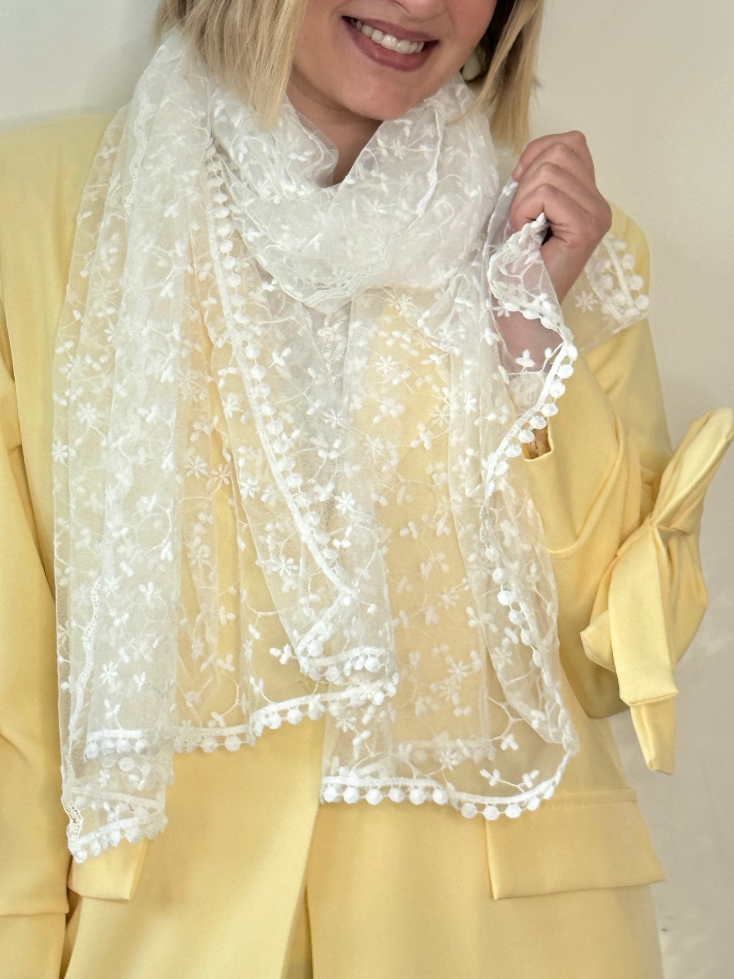 Foulard Sophia blanc