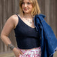Top Erynn Bleu Marine