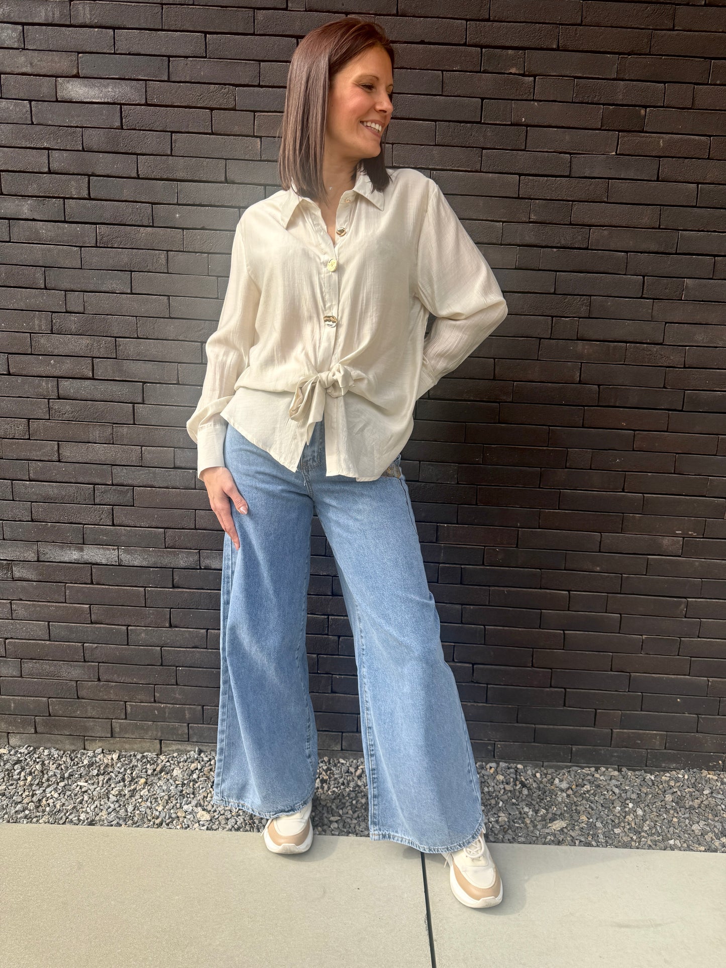 Chemisier Beverly Beige