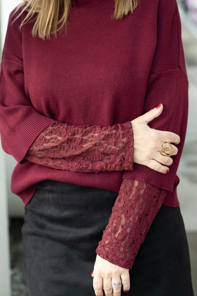 Blouse Estelle bordeaux