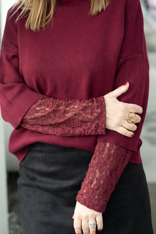 Blouse Estelle bordeaux