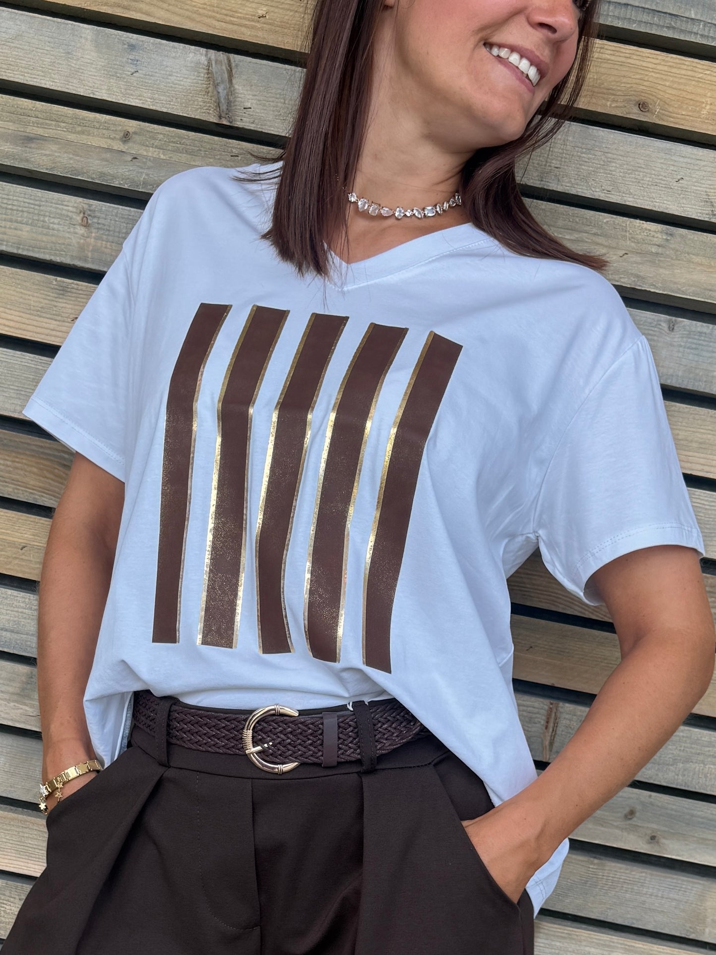 T-shirt Chelsea chocolat