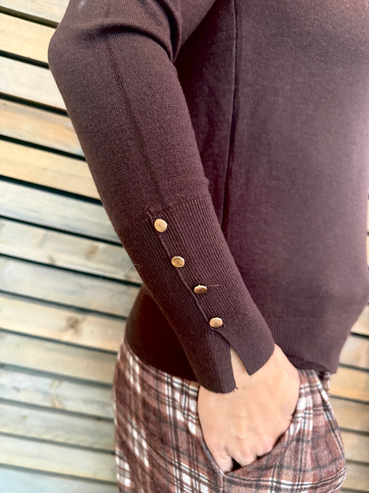 Pull Olga chocolat