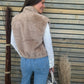 Gilet Ivory camel