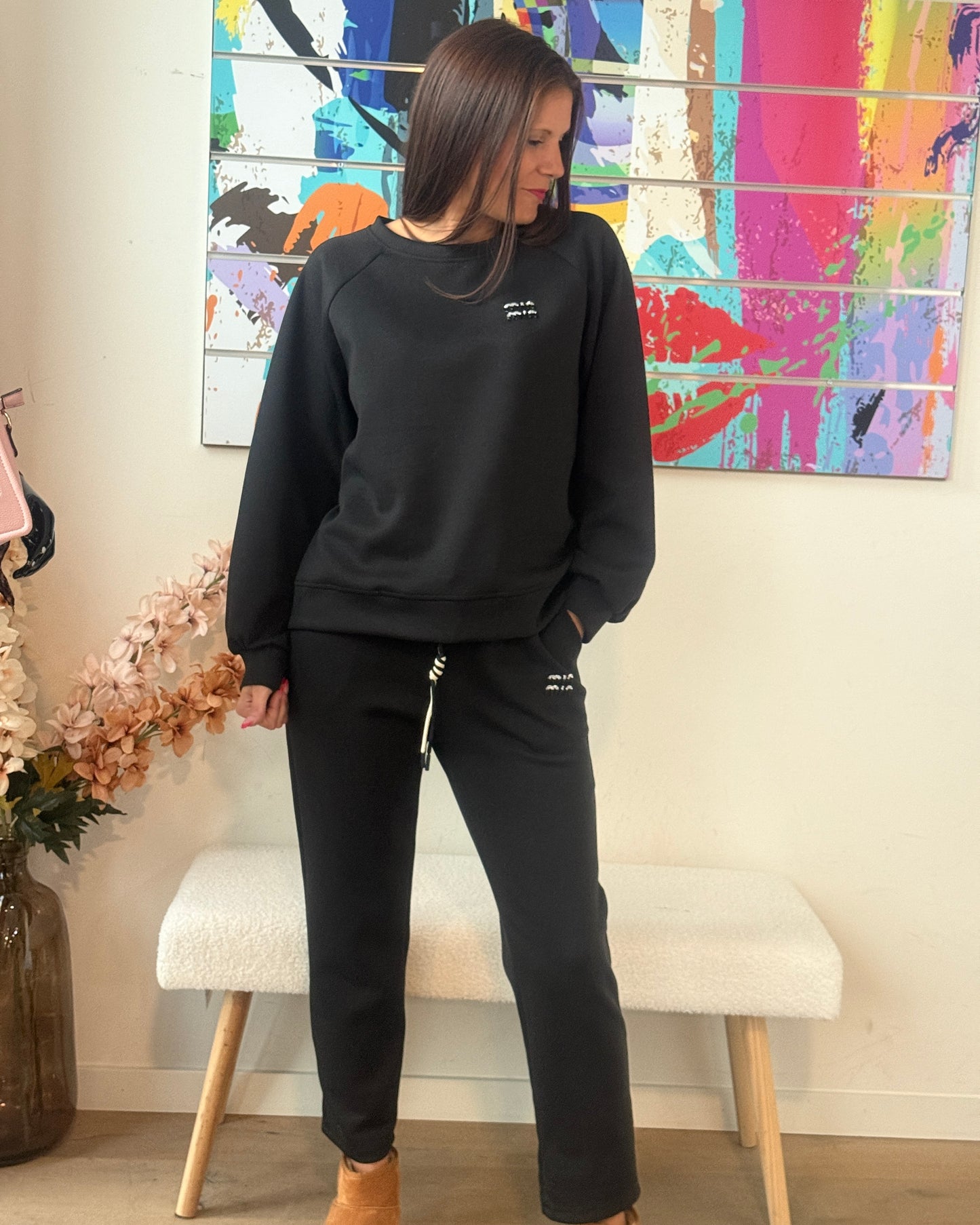 Ensemble Marguerite noir