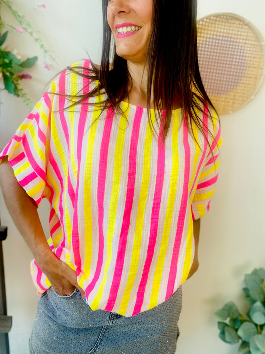 Blouse Stella fuchsia