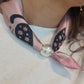 Foulard aimant rose flore