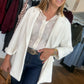 Blazer gilet Calie blanc cassé