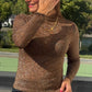 Blouse Léona choco