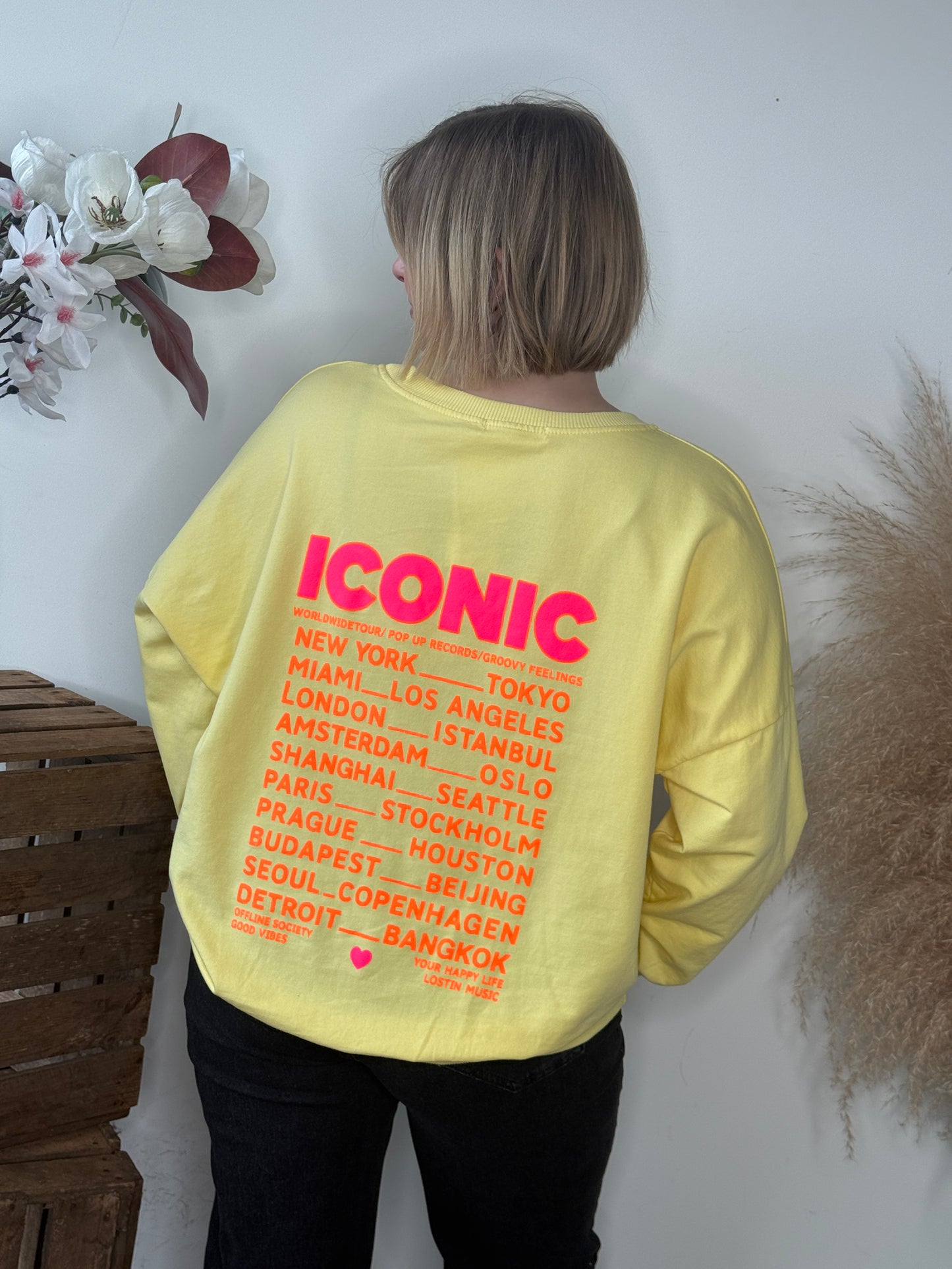 Sweat Iconic jaune