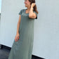 Robe Olivia vert kaki