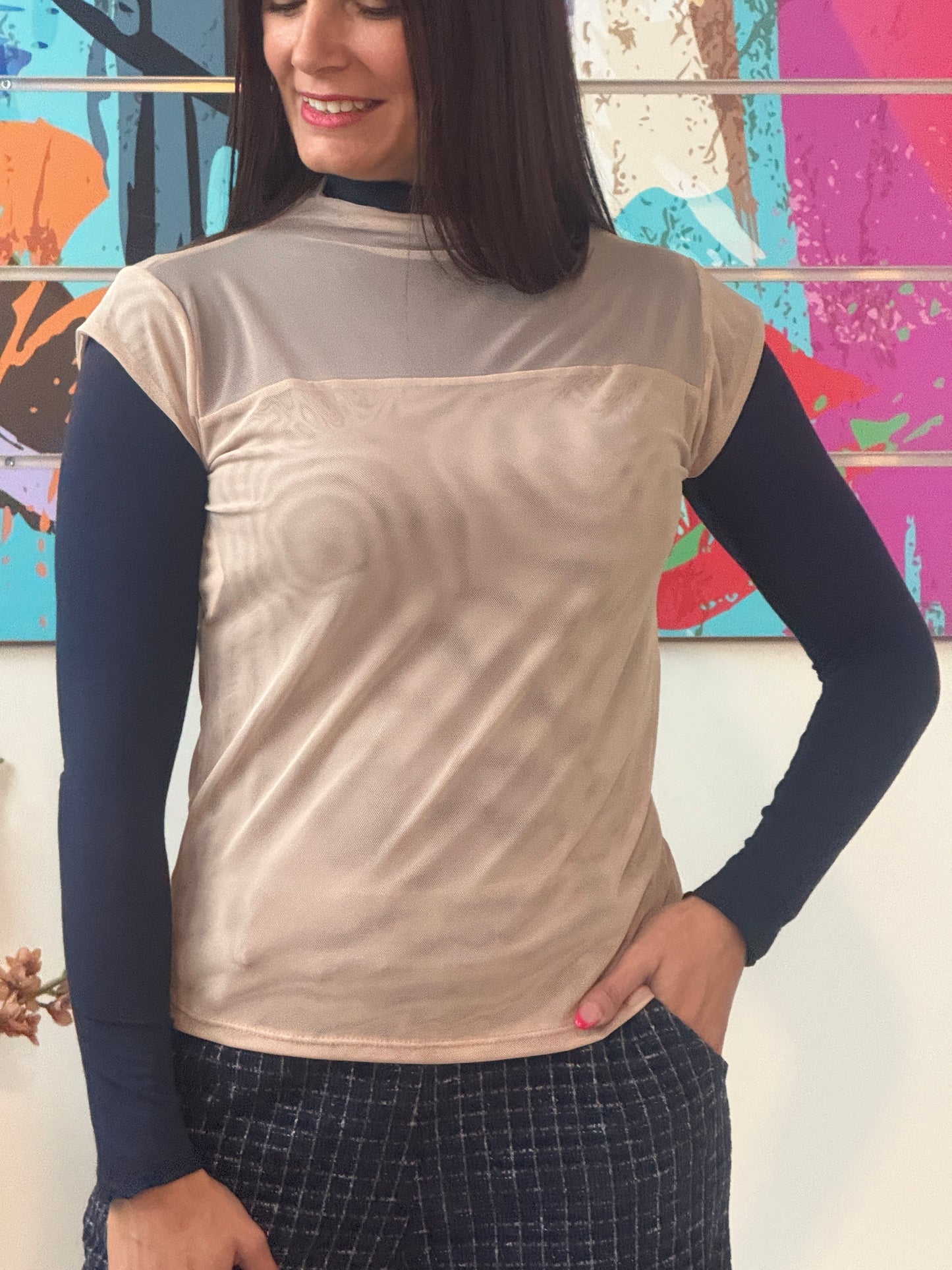 Blouse Théodora beige