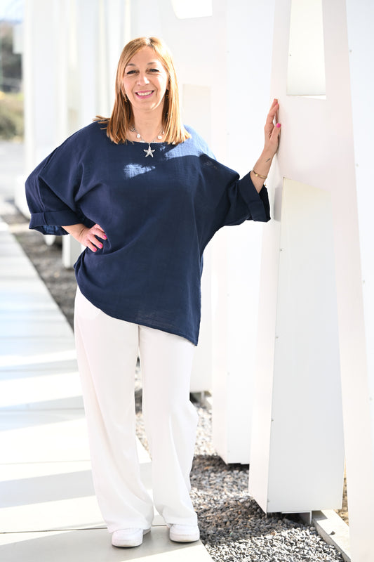 Blouse Naïa bleu marine