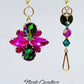 Boucle d’oreille Nicole Cavallaro fleur