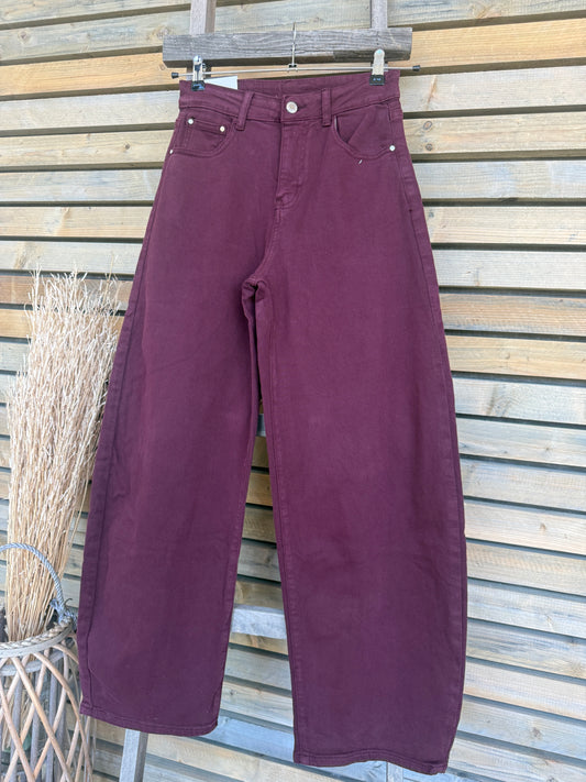Jeans Zélina bordeaux