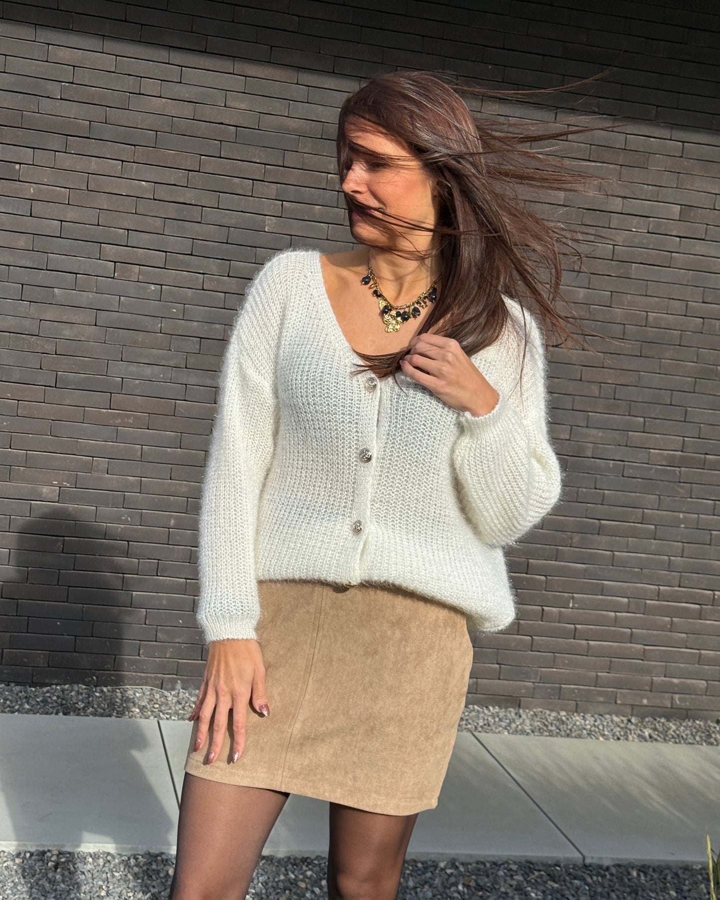 Gilet Bérénice écru