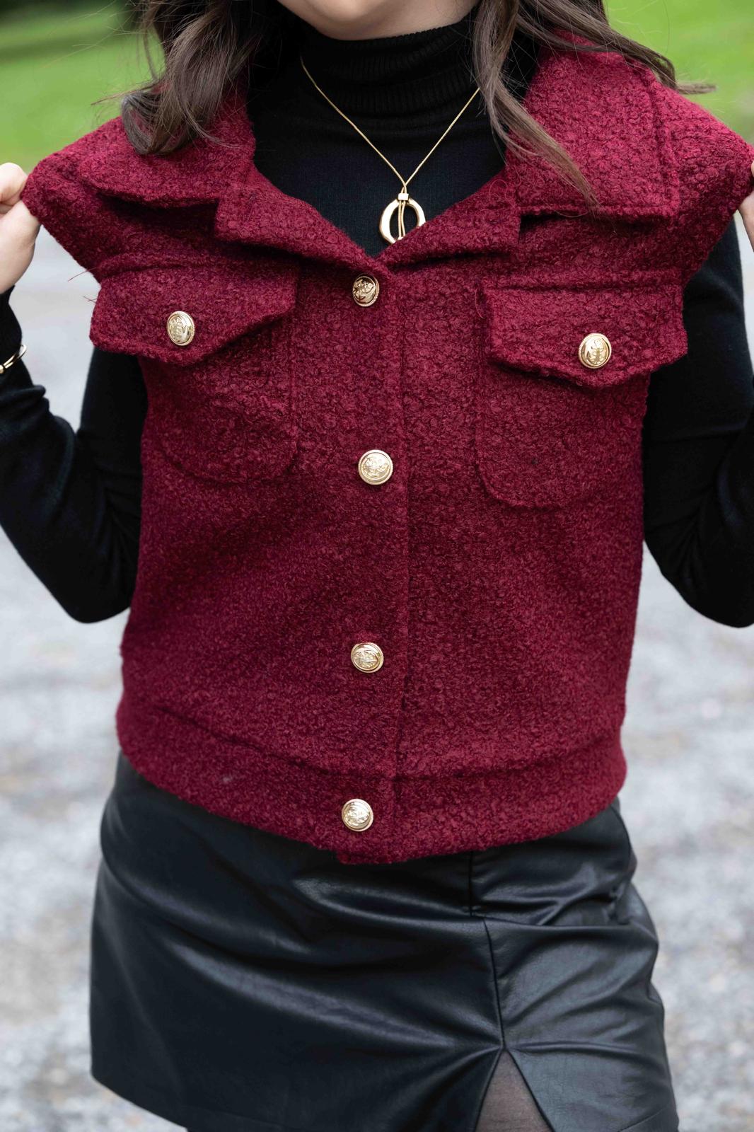 Veste Maylis bordeaux