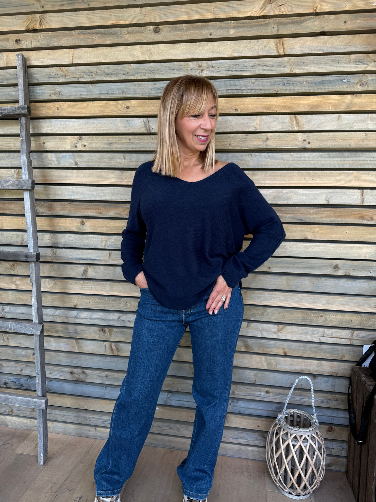 Pull Lucie bleu marine