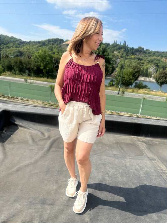 Short Louise beige